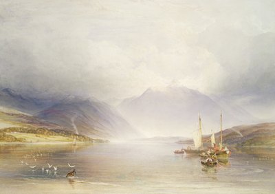 Loch Etive, Argyllshire door A.V. Copley Fielding